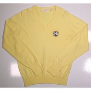 Naval Station Rota Spain Golf V-Neck Knit Sweater Men's XL Andreno Argenti